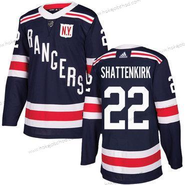 Adidas Muž New York Rangers #22 Kevin Shattenkirk Námořnictvo Modrý Autentické 2018 Zimní Klasický Sešitý NHL Dres