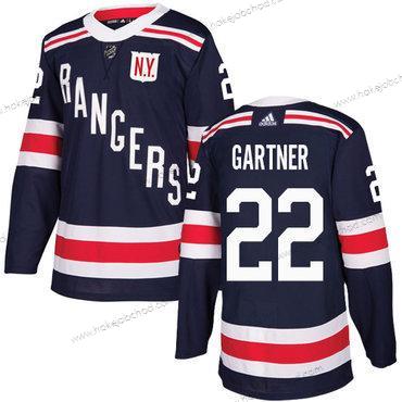 Adidas Muž New York Rangers #22 Mike Gartner Námořnictvo Modrý Autentické 2018 Zimní Klasický Sešitý NHL Dres