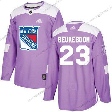 Adidas Muž New York Rangers #23 Jeff Beukeboom Nachový Autentické Bojuje proti rakovině Sešitý NHL Dres