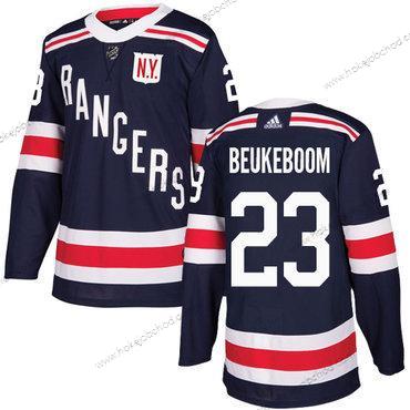 Adidas Muž New York Rangers #23 Jeff Beukeboom Námořnictvo Modrý Autentické 2018 Zimní Klasický Sešitý NHL Dres