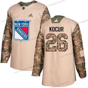 Adidas Muž New York Rangers #26 Joe Kocur Camo Autentické 2017 Veterans Day Sešitý NHL Dres