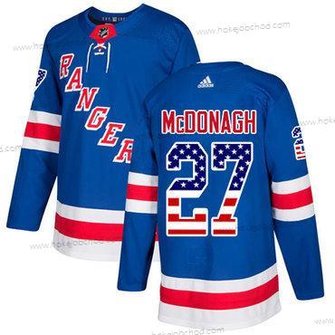 Adidas Muž New York Rangers #27 Ryan Mcdonagh Royal Modrý Domácí Autentické USA Flag Sešitý NHL Dres