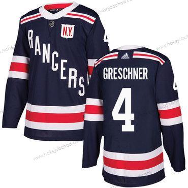 Adidas Muž New York Rangers #4 Ron Greschner Námořnictvo Modrý Autentické 2018 Zimní Klasický Sešitý NHL Dres