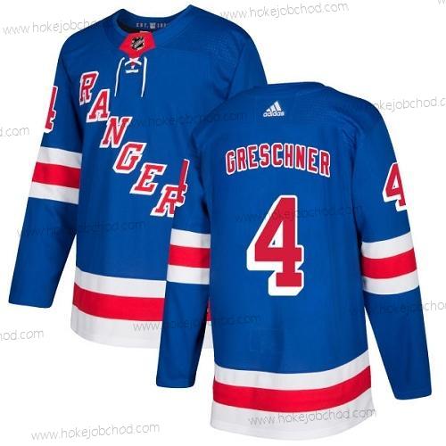 Adidas Muž New York Rangers #4 Ron Greschner Royal Modrý Domácí Autentické Sešitý NHL Dres