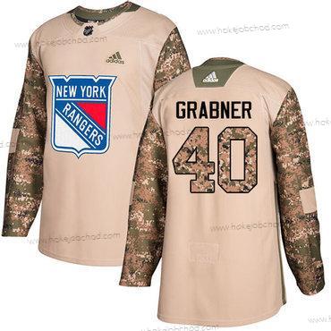 Adidas Muž New York Rangers #40 Michael Grabner Camo Autentické 2017 Veterans Day Sešitý NHL Dres