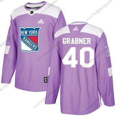 Adidas Muž New York Rangers #40 Michael Grabner Nachový Autentické Bojuje proti rakovině Sešitý NHL Dres