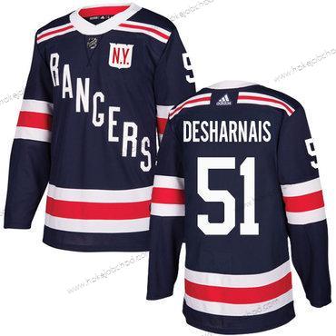 Adidas Muž New York Rangers #51 David Desharnais Námořnictvo Modrý Autentické 2018 Zimní Klasický Sešitý NHL Dres