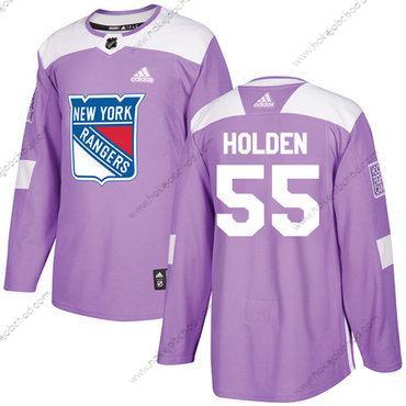 Adidas Muž New York Rangers #55 Nick Holden Nachový Autentické Bojuje proti rakovině Sešitý NHL Dres