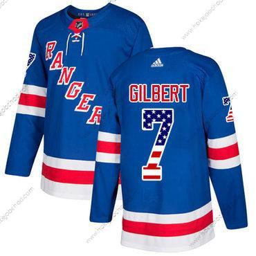 Adidas Muž New York Rangers #7 Rod Gilbert Royal Modrý Domácí Autentické USA Flag Sešitý NHL Dres