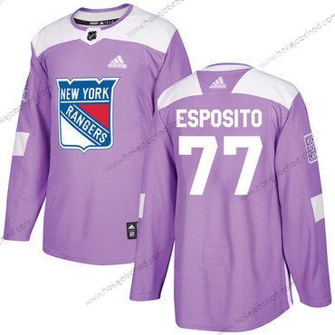 Adidas Muž New York Rangers #77 Phil Esposito Nachový Autentické Bojuje proti rakovině Sešitý NHL Dres