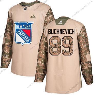 Adidas Muž New York Rangers #89 Pavel Buchnevich Camo Autentické 2017 Veterans Day Sešitý NHL Dres