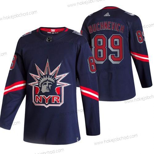 Adidas Muž New York Rangers #89 Pavel Buchnevich Námořnictvo 2020-21 Obrácený Retro Náhradní NHL Dres