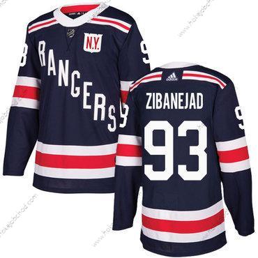 Adidas Muž New York Rangers #93 Mika Zibanejad Námořnictvo Modrý Autentické 2018 Zimní Klasický Sešitý NHL Dres