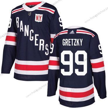 Adidas Muž New York Rangers #99 Wayne Gretzky Námořnictvo Modrý Autentické 2018 Zimní Klasický Sešitý NHL Dres