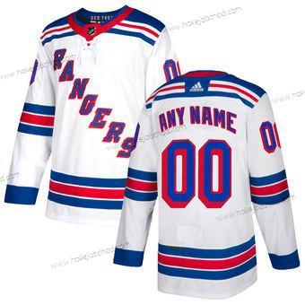 Adidas Muž New York Rangers Přizpůsobené Bílý Autentické Dres