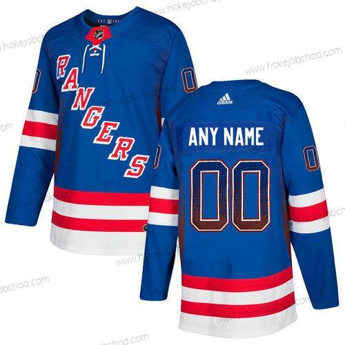 Adidas Muž New York Rangers Přizpůsobené Modrý Dres