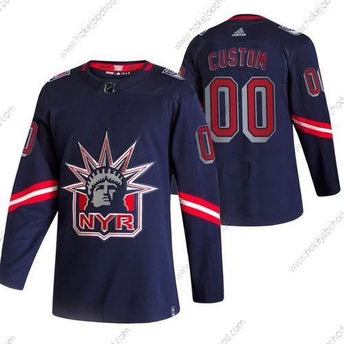 Adidas Muž New York Rangers Přizpůsobené Námořnictvo 2020-21 Náhradní Autentické Hráč NHL Dres