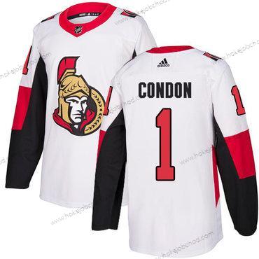 Adidas Muž Ottawa Senators #1 Mike Condon Autentické Bílý Venkovní NHL Dres