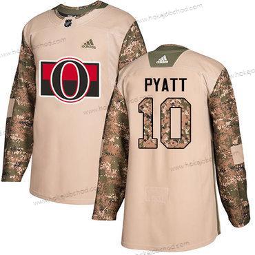 Adidas Muž Ottawa Senators #10 Tom Pyatt Camo Autentické 2017 Veterans Day Sešitý NHL Dres