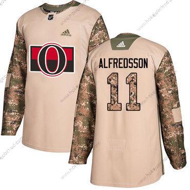 Adidas Muž Ottawa Senators #11 Daniel Alfredsson Camo Autentické 2017 Veterans Day Sešitý NHL Dres