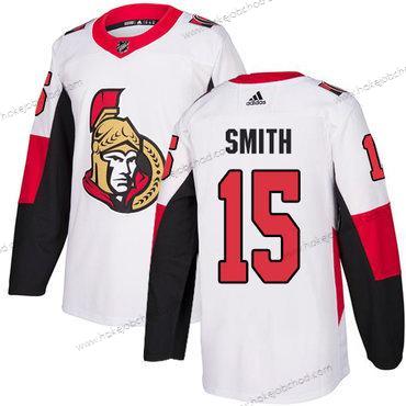 Adidas Muž Ottawa Senators #15 Zack Smith Autentické Bílý Venkovní NHL Dres