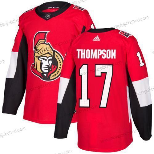 Adidas Muž Ottawa Senators #17 Nate Thompson Červené Domácí Autentické Sešitý NHL Dres