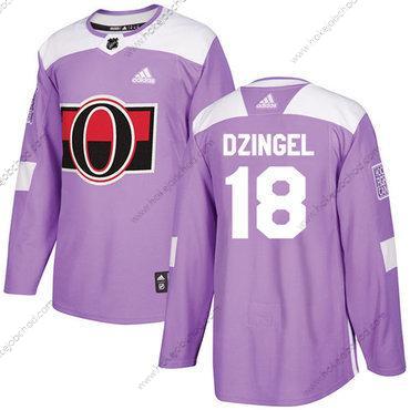 Adidas Muž Ottawa Senators #18 Ryan Dzingel Nachový Autentické Bojuje proti rakovině Sešitý NHL Dres