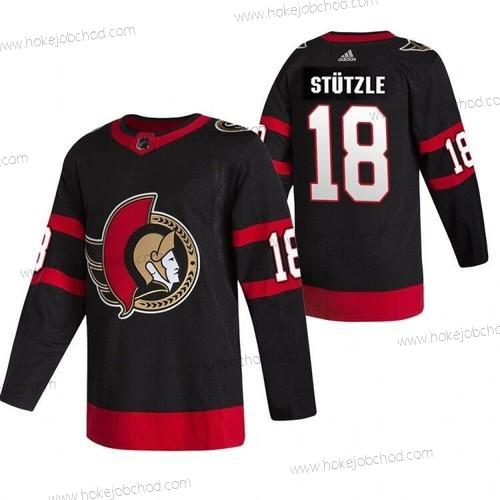 Adidas Muž Ottawa Senators #18 Tim Stützle Černá 2020-21 Hráč Venkovní New 2D Dres