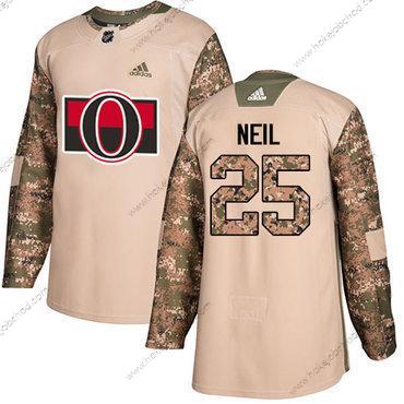 Adidas Muž Ottawa Senators #25 Chris Neil Camo Autentické 2017 Veterans Day Sešitý NHL Dres