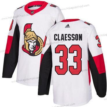 Adidas Muž Ottawa Senators #33 Fredrik Claesson Autentické Bílý Venkovní NHL Dres