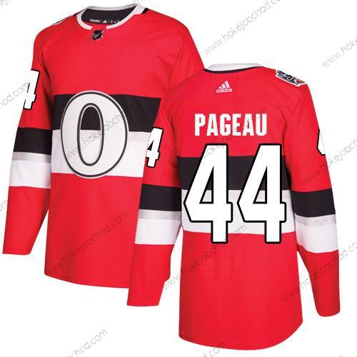 Adidas Muž Ottawa Senators #44 Jean-Gabriel Pageau Červené Autentické 1917-2017 100th Klasický Sešitý NHL Dres