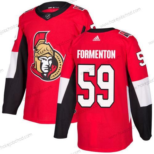 Adidas Muž Ottawa Senators #59 Alex Formenton Červené Domácí Autentické Sešitý NHL Dres