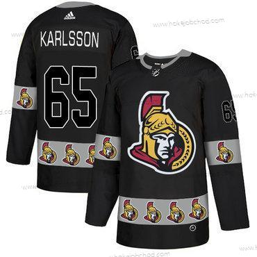 Adidas Muž Ottawa Senators #65 Erik Karlsson Černá Tým Logos Dres