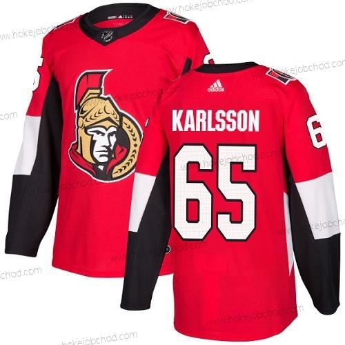 Adidas Muž Ottawa Senators #65 Erik Karlsson Červené Domácí Autentické Sešitý NHL Dres