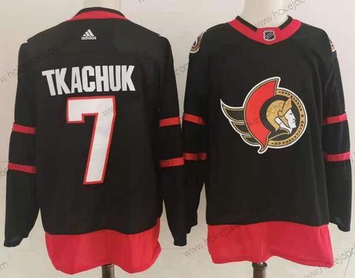 Adidas Muž Ottawa Senators #7 Brady Tkachuk Černá 2020-21 Sešitý NHL Dres