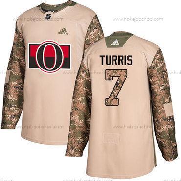 Adidas Muž Ottawa Senators #7 Kyle Turris Camo Autentické 2017 Veterans Day Sešitý NHL Dres