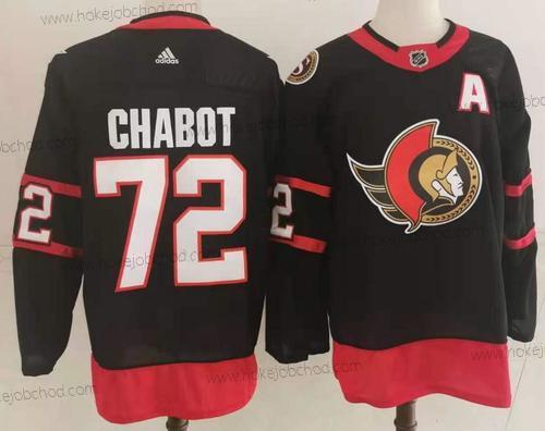 Adidas Muž Ottawa Senators #72 Thomas Chabot Černá 2020-21 Sešitý NHL Dres