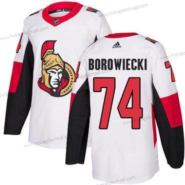 Adidas Muž Ottawa Senators #74 Mark Borowiecki Autentické Bílý Venkovní NHL Dres