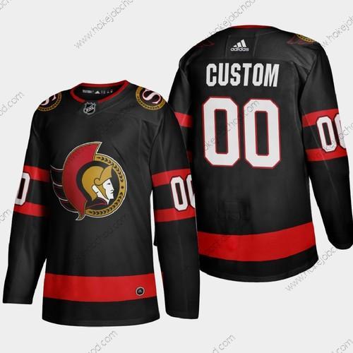 Adidas Muž Ottawa Senators Přizpůsobené 2020-21 Černá Autentické Hráč Domácí Sešitý NHL Dres