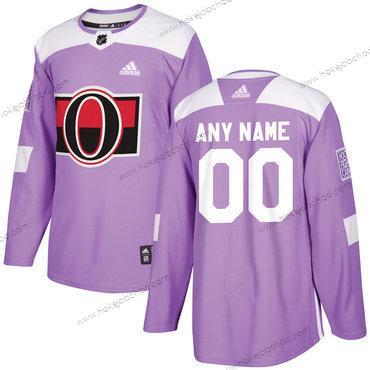 Adidas Muž Ottawa Senators Přizpůsobené Nachový Růžový Hokejový Bojuje proti rakovině Tréninkový Dres