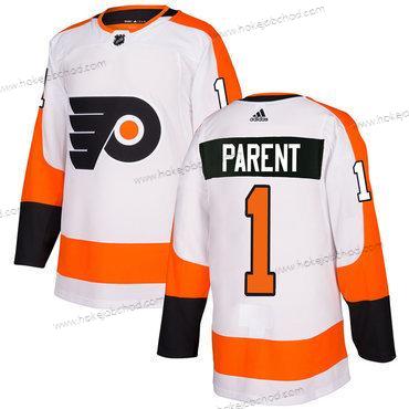 Adidas Muž Philadelphia Flyers #1 Bernie Parent Bílý Autentické Sešitý NHL Dres