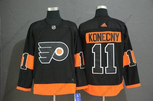 Adidas Muž Philadelphia Flyers #11 Travis Konecny Černá Náhradní Dres