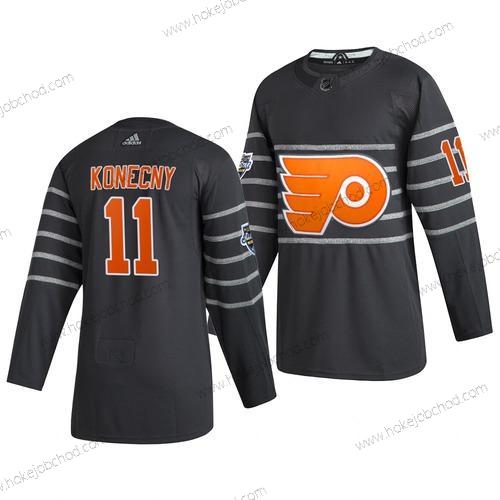 Adidas Muž Philadelphia Flyers #11 Travis Konecny Šedá 2020 NHL All-Star Game Dres