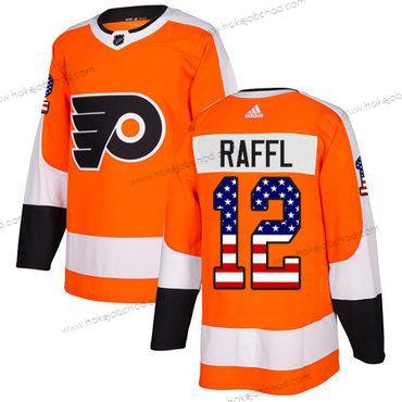 Adidas Muž Philadelphia Flyers #12 Michael Raffl Oranžová Domácí Autentické USA Flag Sešitý NHL Dres