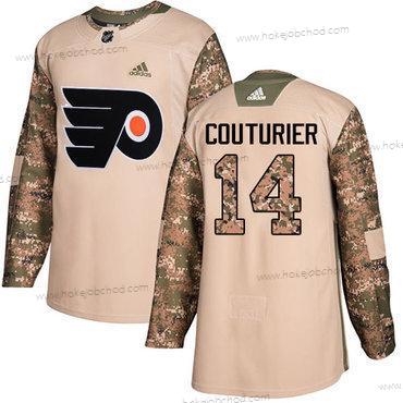 Adidas Muž Philadelphia Flyers #14 Sean Couturier Camo Autentické 2017 Veterans Day Sešitý NHL Dres