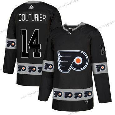 Adidas Muž Philadelphia Flyers #14 Sean Couturier Černá Tým Logos Dres