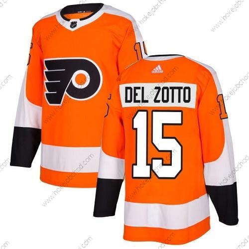 Adidas Muž Philadelphia Flyers #15 Michael Del Zotto Oranžová Domácí Autentické Sešitý NHL Dres