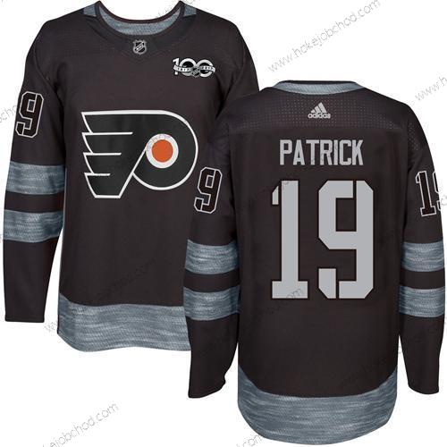 Adidas Muž Philadelphia Flyers #19 Nolan Patrick Černá 1917-2017 100th Výročí Sešitý NHL Dres