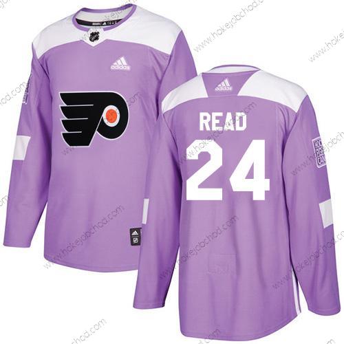 Adidas Muž Philadelphia Flyers #24 Matt Read Nachový Autentické Bojuje proti rakovině Sešitý NHL Dres