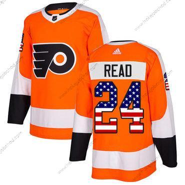 Adidas Muž Philadelphia Flyers #24 Matt Read Oranžová Domácí Autentické USA Flag Sešitý NHL Dres